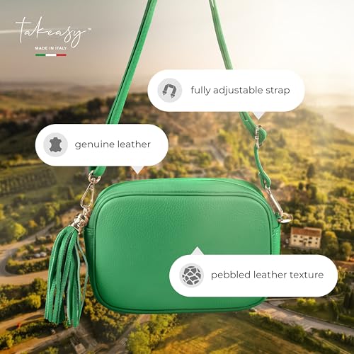 TAKEASY Small Italian Leather Crossbody