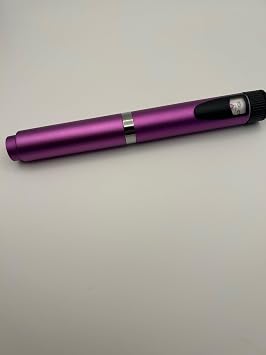 Purple 60 Unit V2 Reusable Pen Injector and Cartridge Filling Block