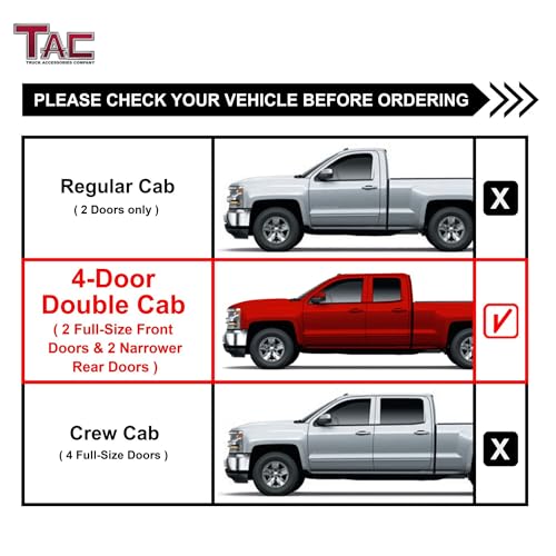 Estribos TAC para Silverado/Sierra 1500 y 2500/3500 cabina doble miniatura 3