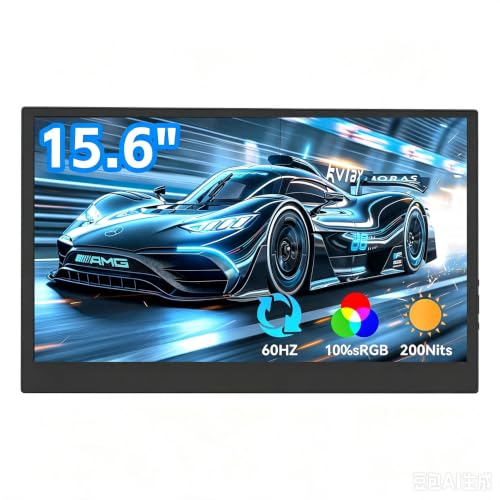 Image of JUSTTHINK Monitor (Black, 15.6 inch-LR)
