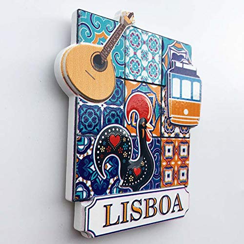 Imán Decorativo Lisboa Portugal 6.3x8.5 cm miniatura 3