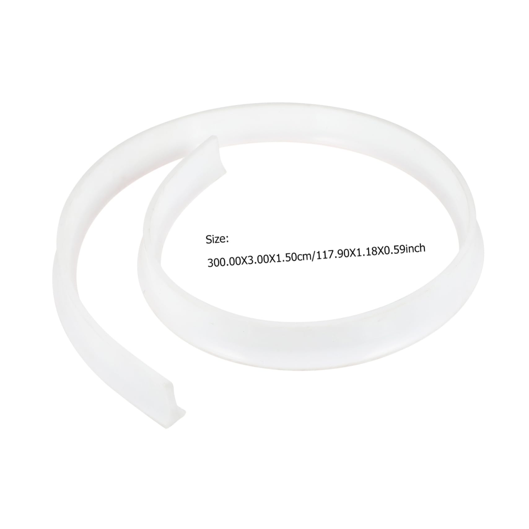 VILLCASE Countertop Water Retaining Strip Self-adhesive Seal for Showers and Toilets Barrier Easy Installation for Kitchen and Bathroom Use Prevents Water Leakage