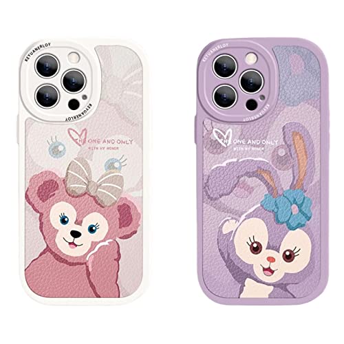 シェリーメイ iPhone 15 Pro Max 用 ケース カバー ダッフィー&フレンズ スマホケース シェリーメイ シリコン 柔らかい殻 iPhone15 Pro Max 用 ケース かわいい 耐衝撃 傷防止 レンズ保護