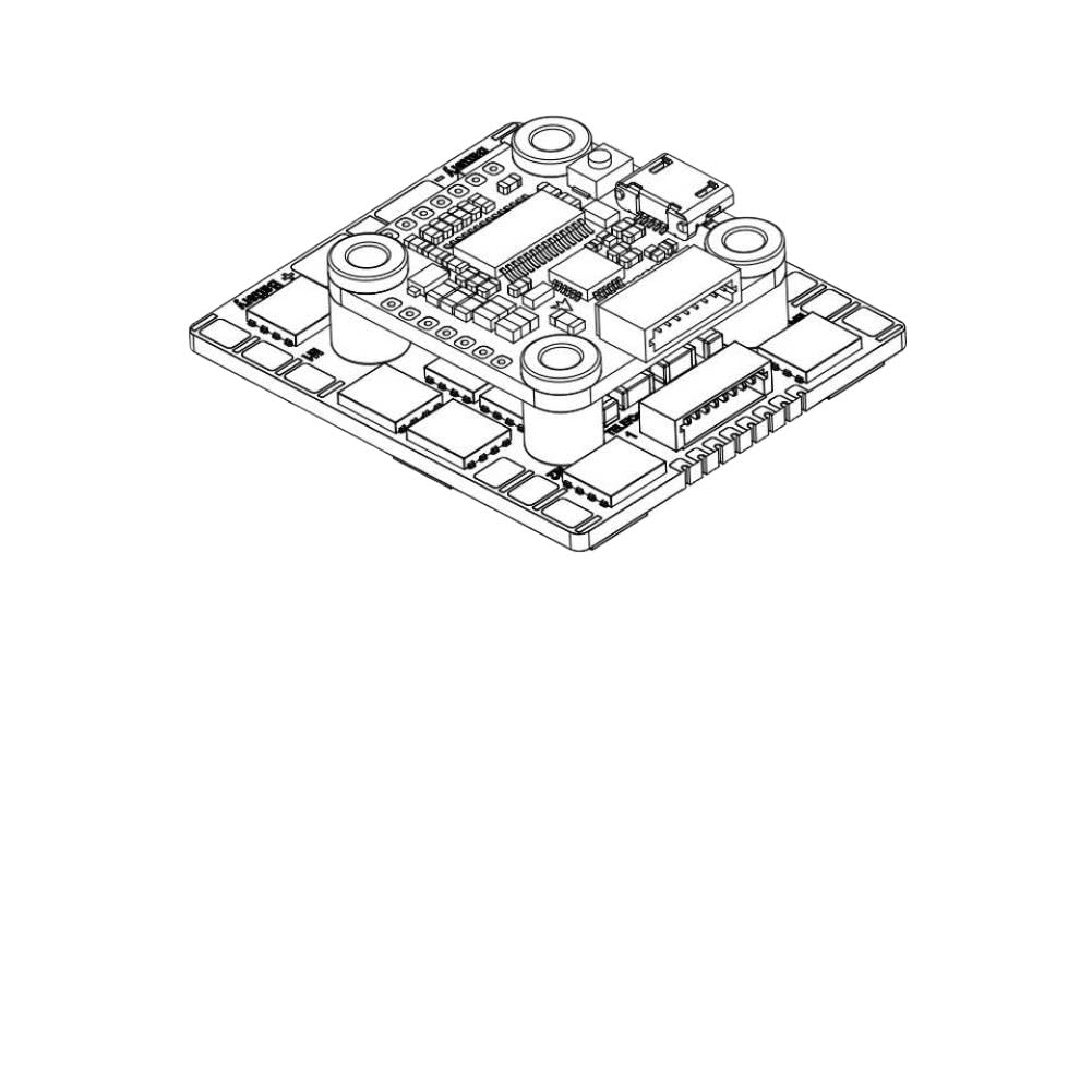 ESC F4 Slim 60A 4 in 1 20x20mm per droni FPV Freestyle, compatibile con LiPo 3-8S