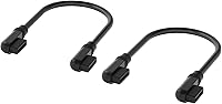 Vista 1 de Corsair iCUE - Cables de enlace - 0.079 x 5.315 in Slim 90° - Negro