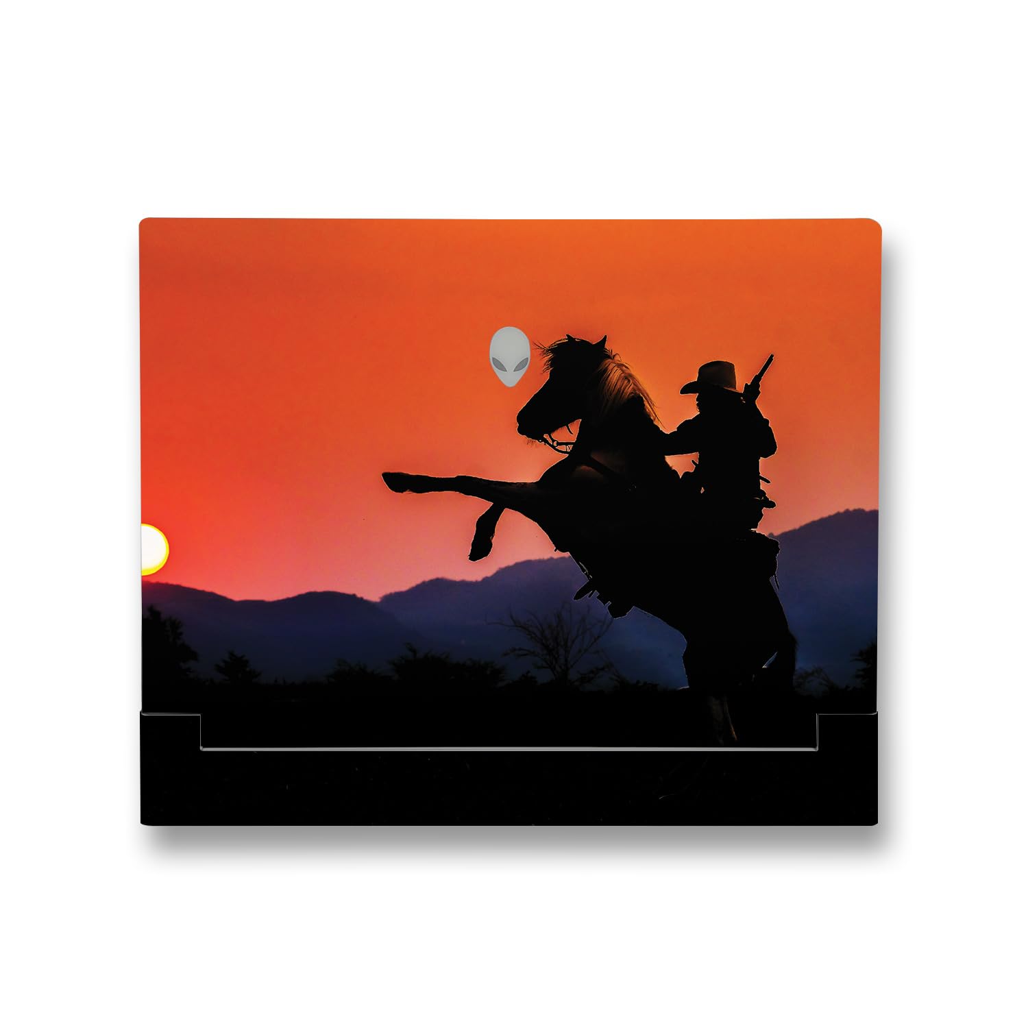 MightySkins Skin Compatible with Alienware X14 R2 (2023) Full Wrap Kit - Bronco Sunset | Protective, Durable, and Unique Vinyl Decal wrap Cover | Easy to Apply &amp; Change Styles | Made in The USA