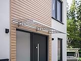 haustüren glasfüllung Modernes und zeitloses Design: Optische Aufwertung Ihrer Fassade durch eine formschöne Türüberdachung – pflegeleicht, robust und leicht