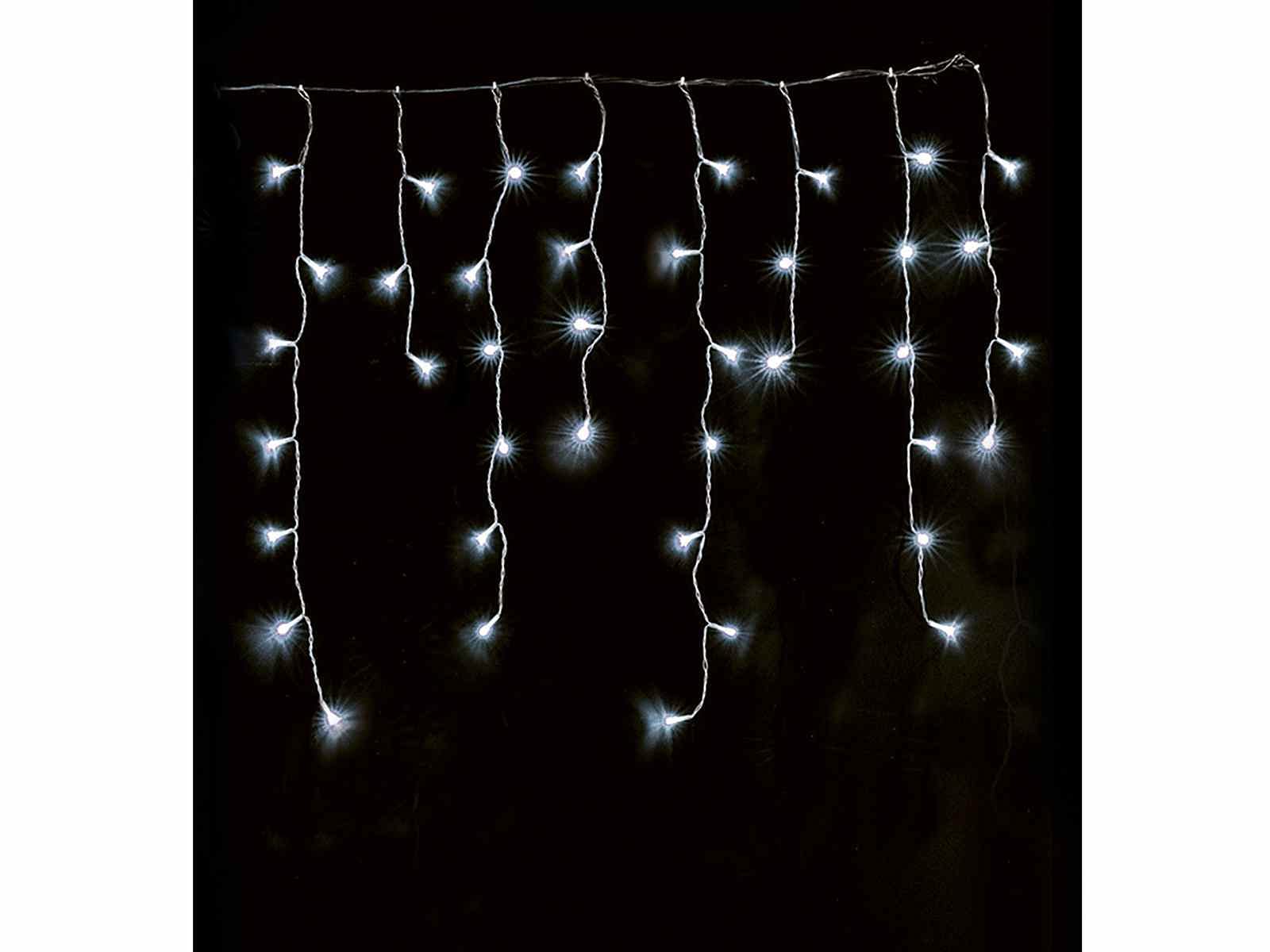 Cortina de luces navideñas con 900 leds para interior y exterior color blanco frío