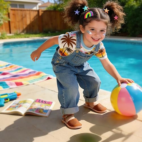 Image of THEE BRON Toddler Girls Espadrilles Sandals Hollow Out Rustic Dress Shoes