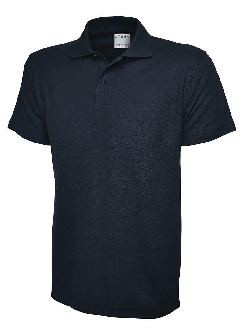 Uneek Clothing Navy Uc116 - 11/13 Yrs - 180Gsm Children's Poloshirt