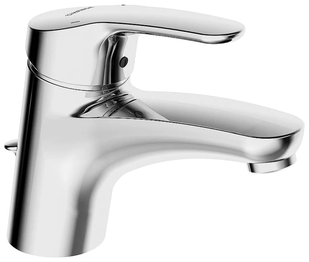 Mitigeur de lavabo chromé Hansa 1092183 au design épuré et fixe