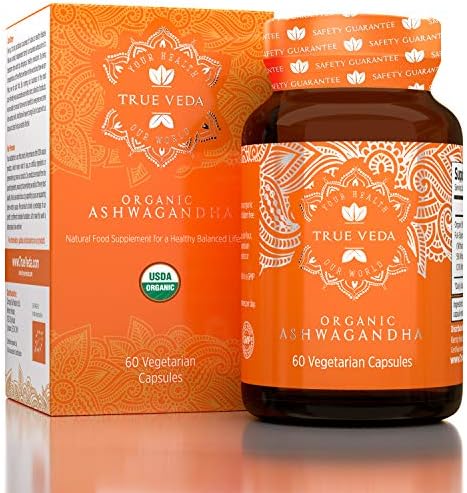 Organic Ashwagandha Capsules - KSM-66 Ashwagandha KSM 66 | USDA Organic | Ashwagandha Organic | Ashwagandha Root | Ashwagandha Extract | 100% Natural KSM66 Ashwagandha Supplements | 60 Easy Eat Pills