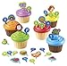 Learning Resources ABC Cupcake Party Toppers, Develops Language Skills, Early Alphabet Learning, Pretend Play Food, Vocabulary Toy, 64 pieces, Ages 3+