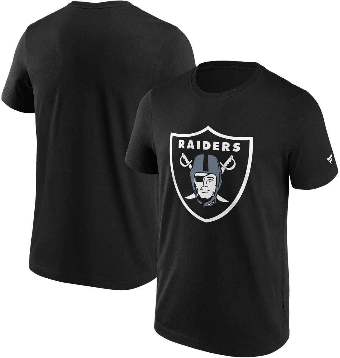 Fanatics Men's Black/White Nfl Las Vegas Raiders Primary Logo Graphic T-Shirt, Xxl