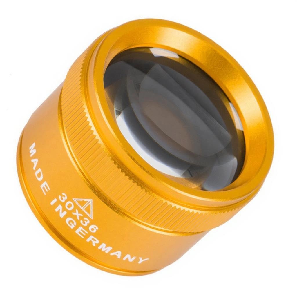 30X Coin Magnify Glass Loupe Small Desk Magnifiers Microscope for Jeweler Map Antiques Magazines Craft Jeweler Coin Microscope