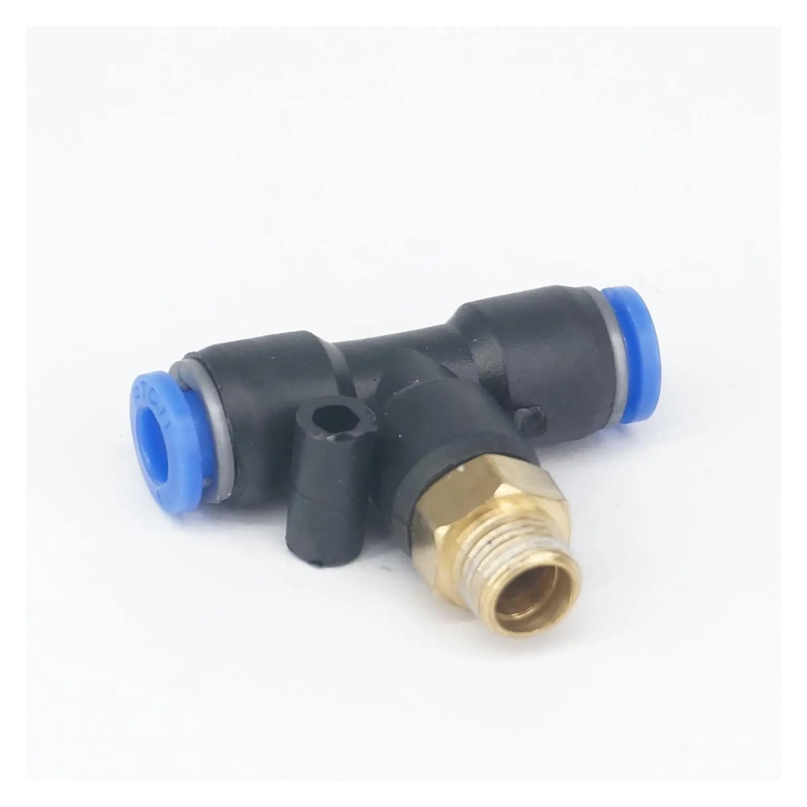 Rvblrdse Men's One Color 5Pcs 1/8" To Fits Tube O.d 6Mm Pneumatic Tee 3 Ways Push In Connector Union Quick Release Air Fitting Plumbing