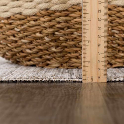 Tapete corredor Hauteloom Uzuri 2'7" x 7'3" beige y verde miniatura 2