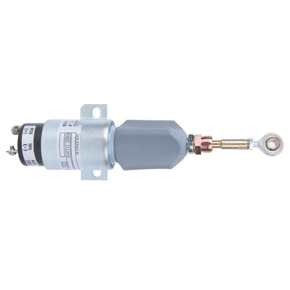 Solenoide de Apagado de Combustible, Voltaje 12V B4002-1115030 Válvula Solenoide de Apagado de Combustible Accesorios para Excavadora