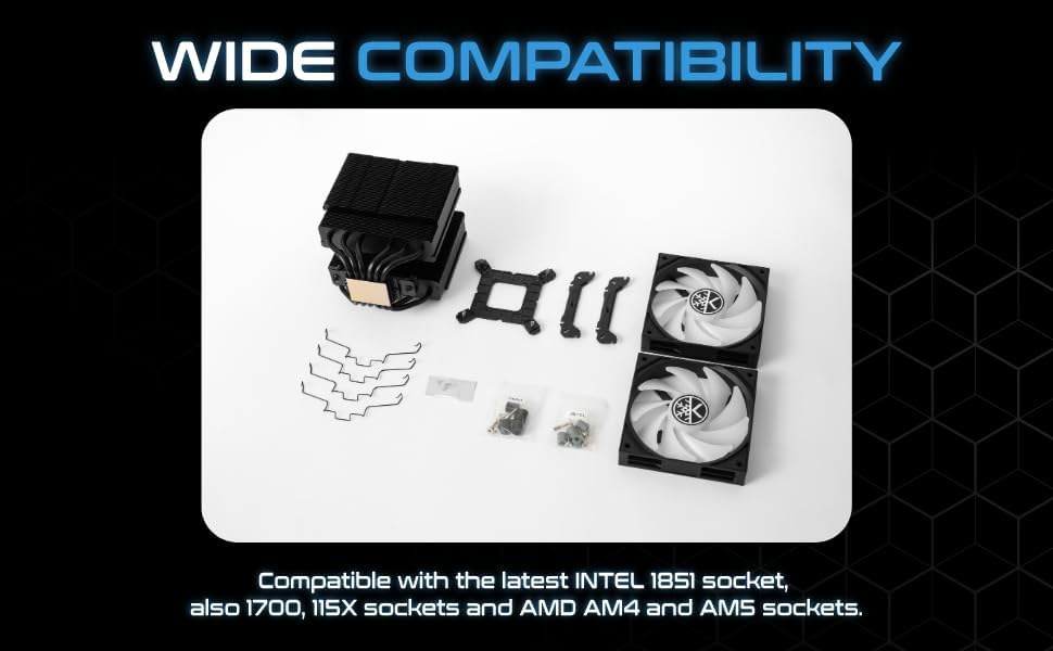 MICRO CENTER CPU Air Coolor Combo - AMD Ryzen 7 7700X CPU Processor with KINGCOOL Iron Wind 120mm ARGB CPU Air Cooler