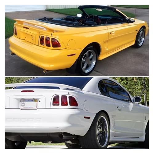Intermitentes dinámicos para Ford Mustang 1994-1998 carcasa de luz trasera roja de parachoques 4