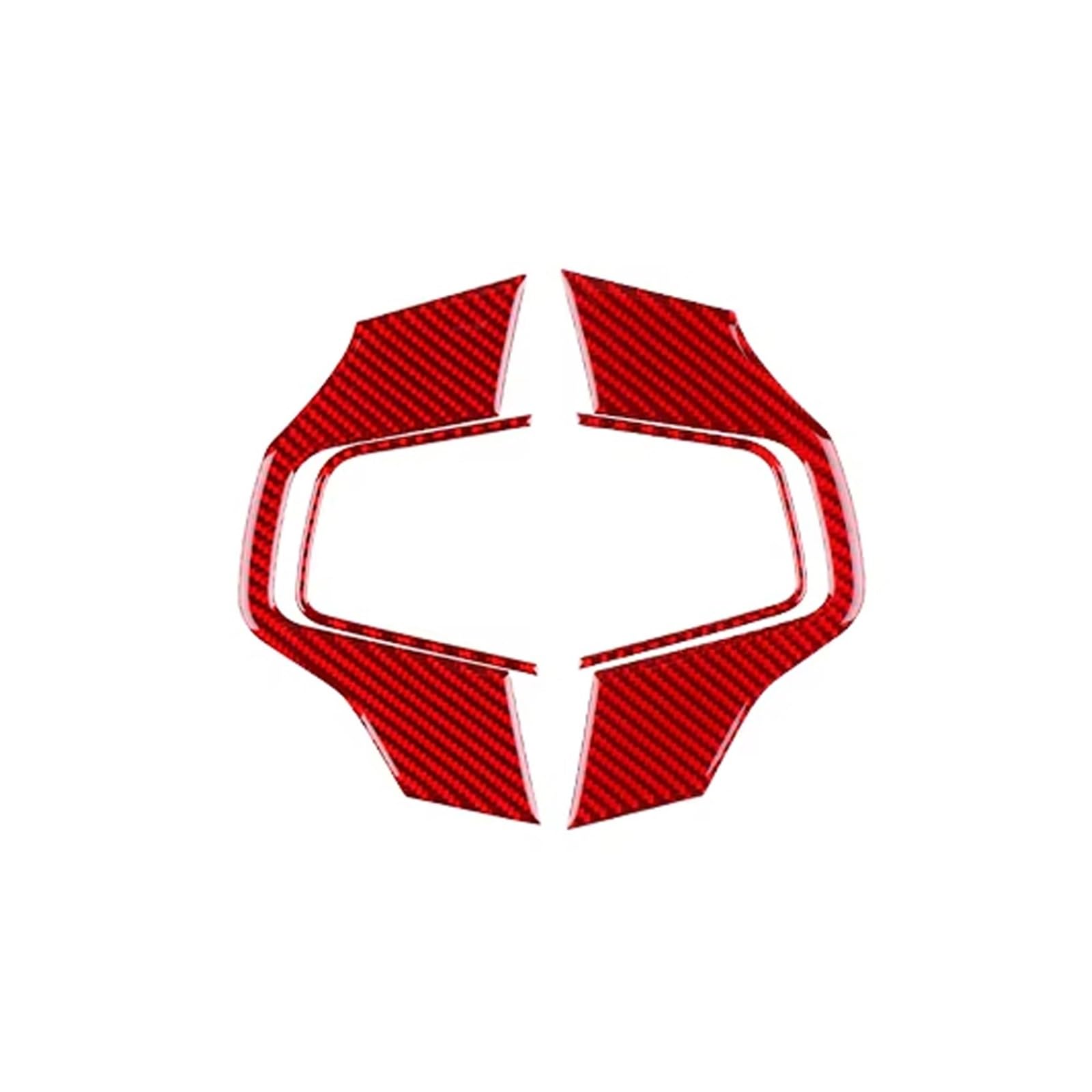 Car Trim Compatible with Mini for Aceman J05 Steering Wheel Button Frame Sticker Interior Accessories(Red)