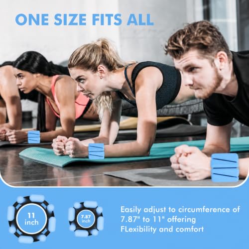 Image of Wrist Weights, Ankle Weights for Women Men, Adjustable Wrist Weighted Bracelet for Home Gym Workout, Running, Yoga, Exercise, Strength Training