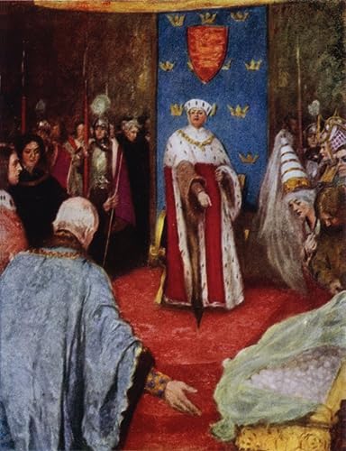 Impression peinture huile Henri V William Hatherell toile de lin