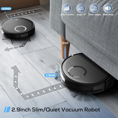 Robot Vacuum and Mop Combo with Self-Empty Base