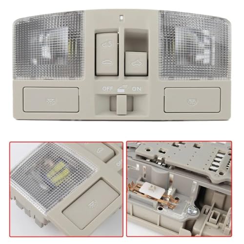 Luz techo interior Mazda 3 2010-2013 interruptor consola superior OEM BBM6-69-970B-75 3