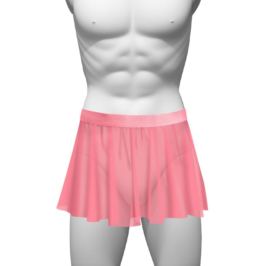 Bommi Fairy Mutandine sexy da uomo Sissy Knickers Mesh Slip stretch a vita bassa grande gonna piatta Hot Dress Funny biancheria intima