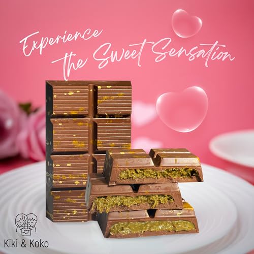 Dubai Chocolate Pistachio Bar 6.5oz - Handmade Kunafa Baklava-Inspired Dessert with European Milk Chocolate and Pistachio Cream - image 8