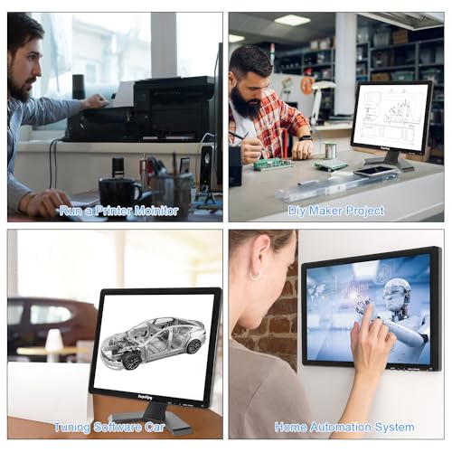 Image of 17 inch Touch Screen 1280x1024 Support HDMI VGA AV USB BNC 10 Capacitive TFT LED Monitor for PC Laptop Xbox PS5 PS4 Switch POS Systems Built-in LoundSpeakers