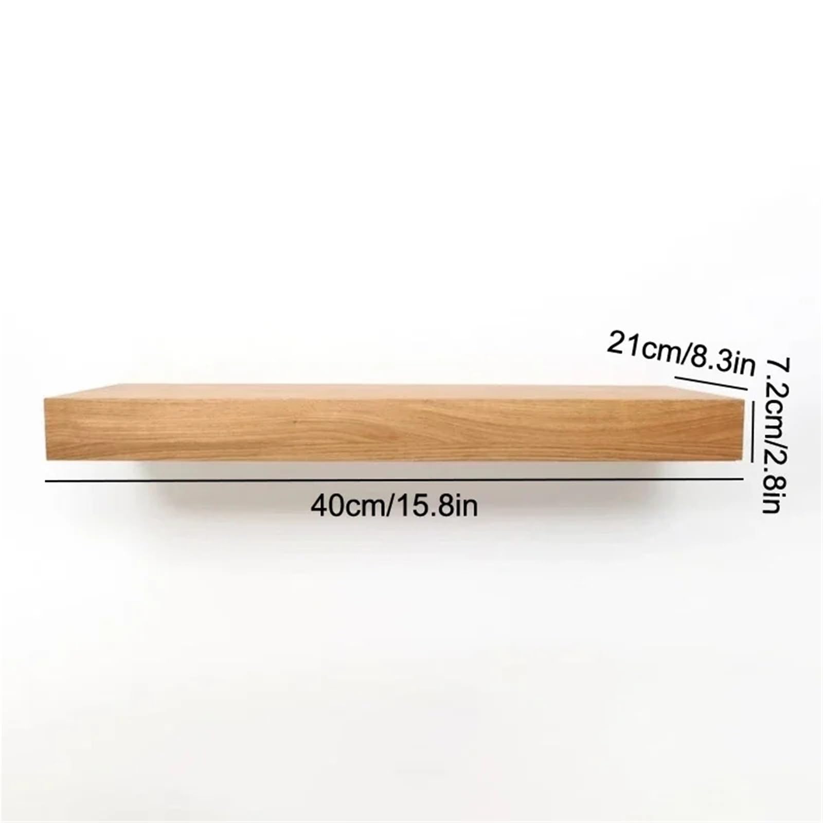 Generico Mensole Sospese in Legno, Mensola da Parete Mensola portaoggetti con design nascosto scomparto segreto, mobiletto da parete, mensola galleggiante nascosta in legno(A2)