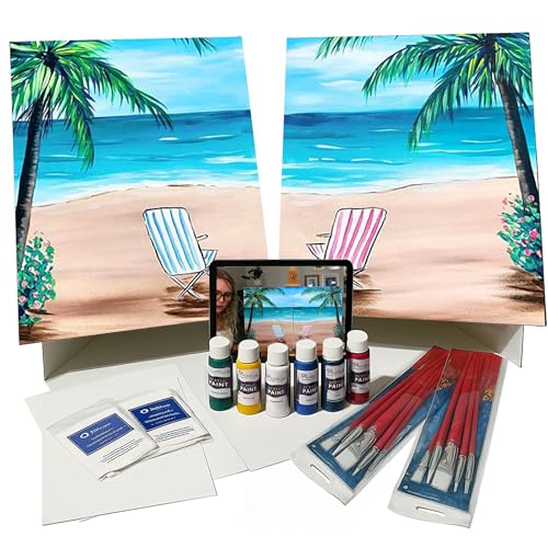 Painting to Gogh Get There Fast and Take It Slow Date Night Painting Kit for Couples Canvases Paint Brushes Acrylic Paint & Step-by-Step Tutorial For Date Nights Anniversaries & Creative Bonding