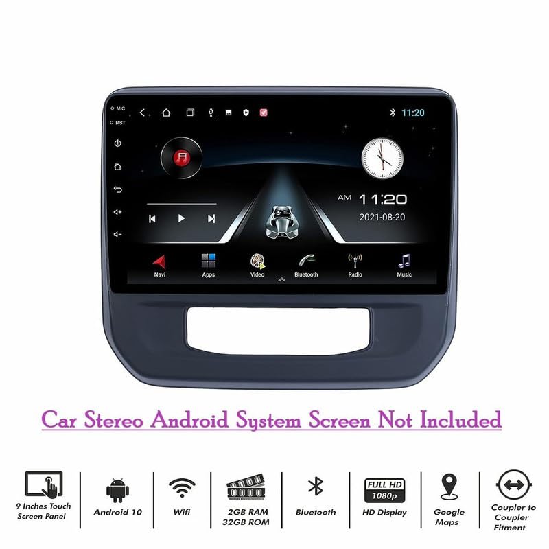 Image of Audio Wheels Car Android Frame ABS300 Plastic Material 9 inch with Wiring Suitable for Base Model for Maruti Celerio 2021