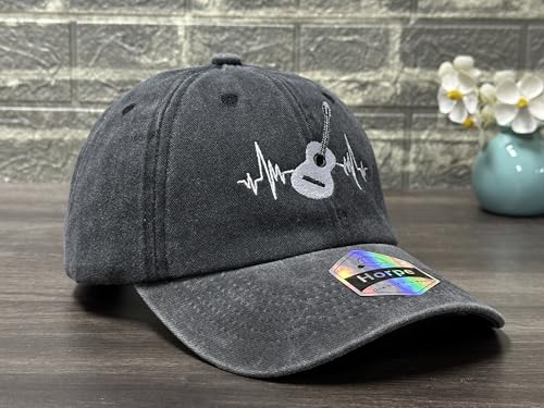Image of Embroidered Adjustable Baseball Hat for Men Women, Washed Cotton | Premium Embroidery Design, Adjustable Metal Buckle Closure, Simple Lifestyle Wear