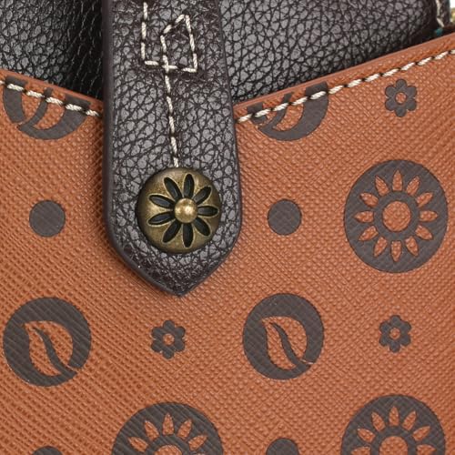 Image of CHALA Snap Crossbody RFID Protected Women Faux Leather Cellphone Purse with Adjustable Crossbody Strap