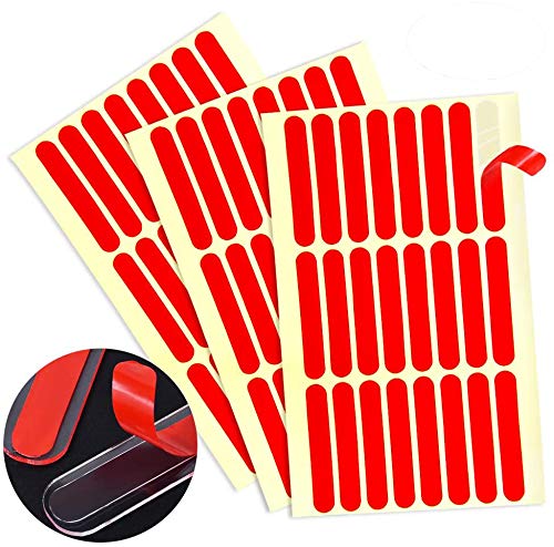 EBANKU 192 pcs Transparent Nail Art Display Double Sided Mounting Tape Free Cut, Upgraded New Super Waterproof Strong Double Sided Tape for Nails Display Stand Holder, Home, Wall, Office