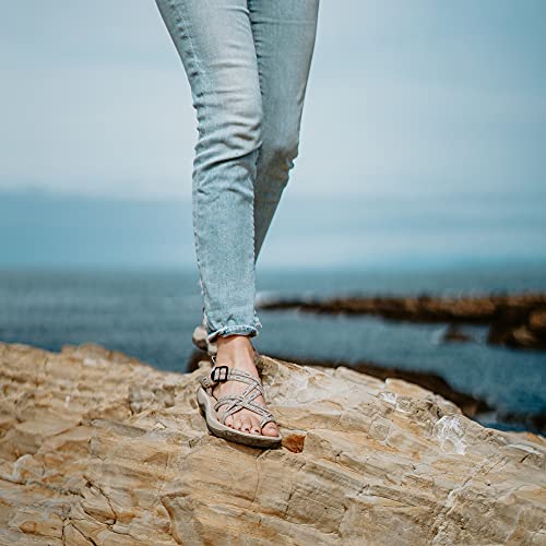 Image of Viakix Womens Walking Sandals: Cute Stylish Comfy Athletic Sport Outdoor Hiking Sandal for Trekking Water Wide Width Beach