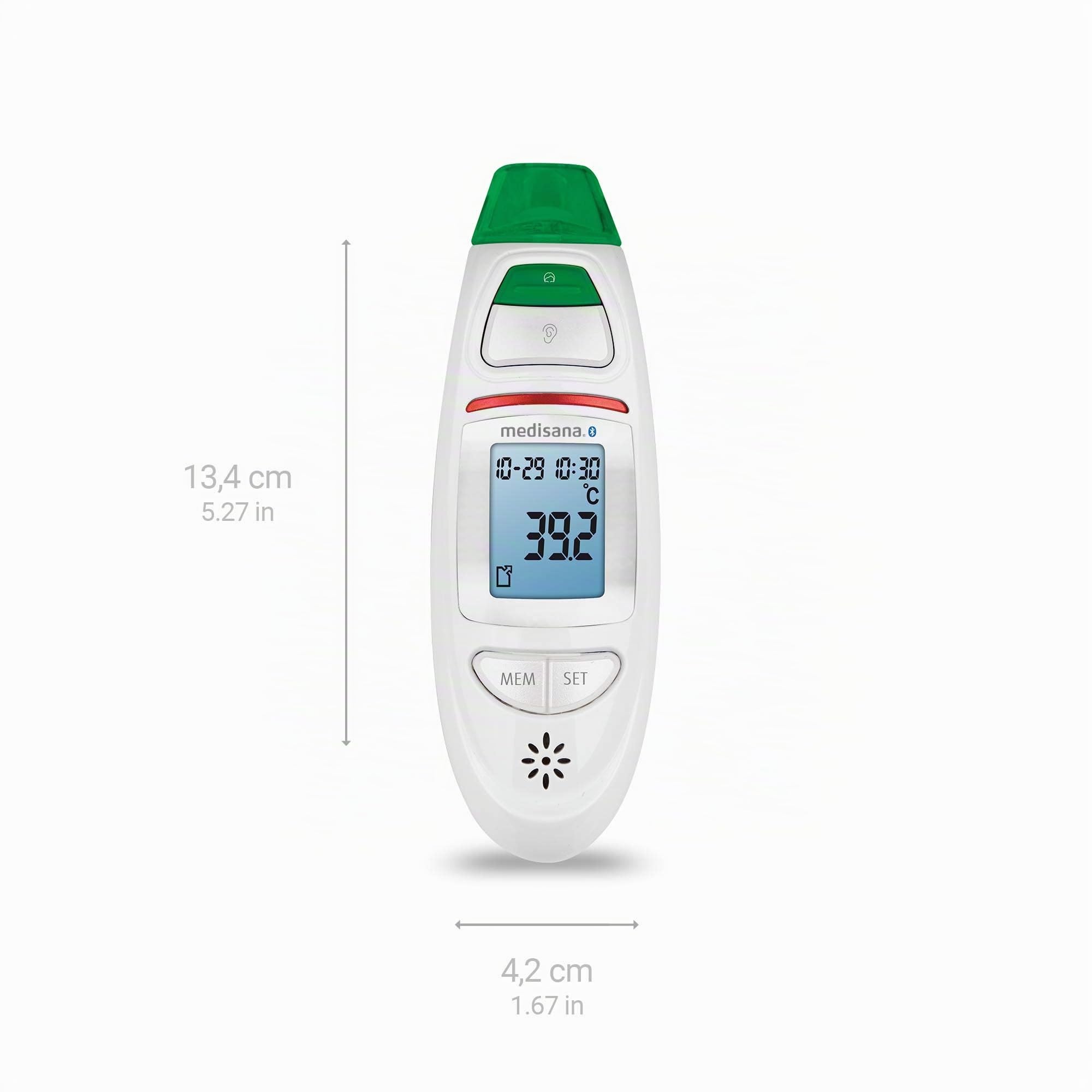 medisana TM 750 connect thermomètre frontal et auriculaire 6-en-1