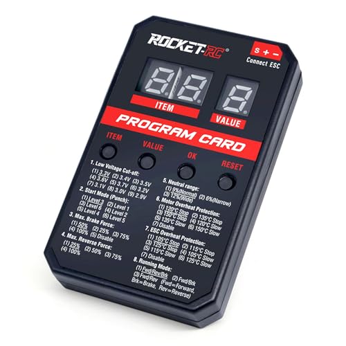 Surpass Hobby ESC Programming Card RC Car Electronic Speed Controller LED Programmer Only Compatible...
