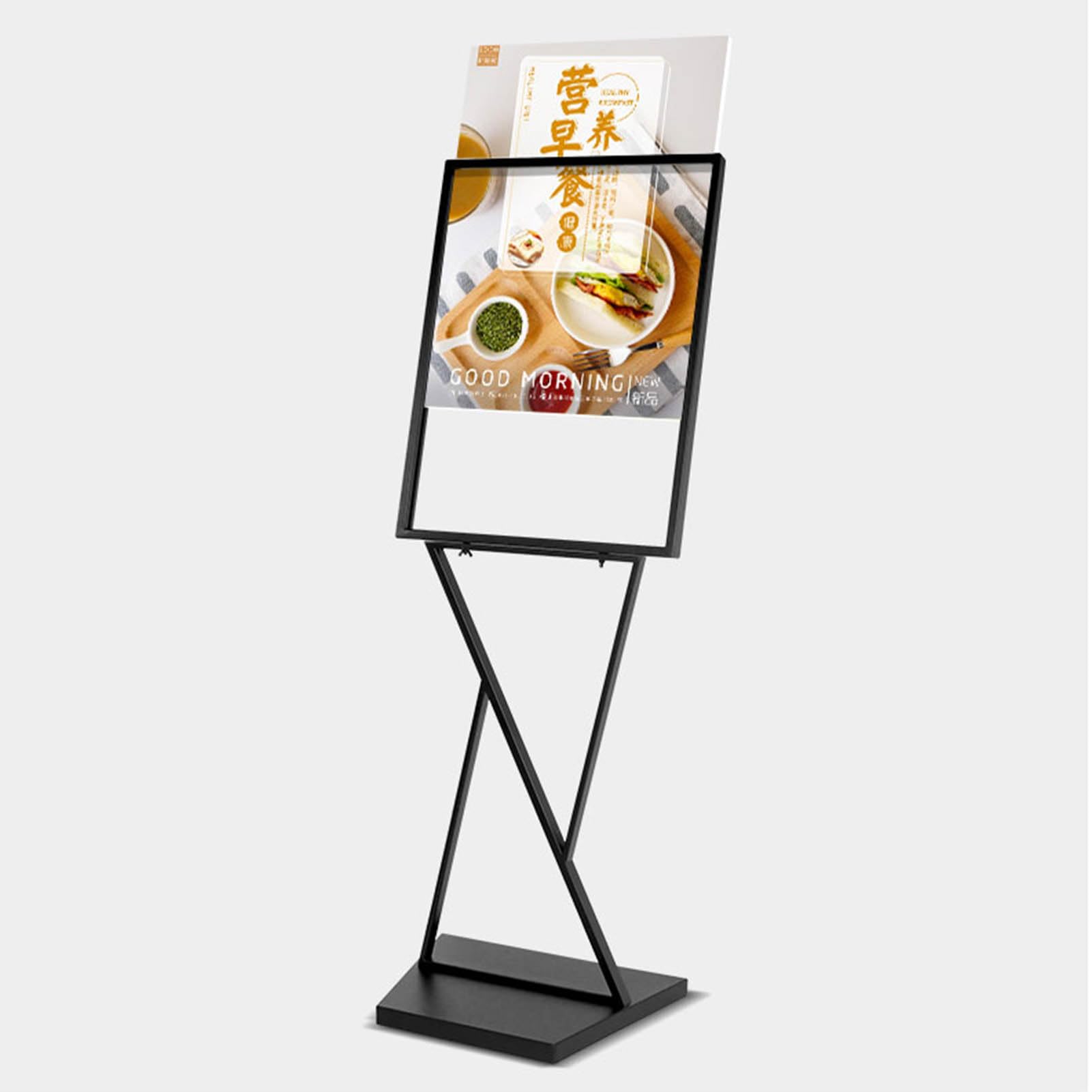 Soporte de doble cara para carteles de espuma y pancartas, resistente al viento, para carteles de bienvenida y folletos
