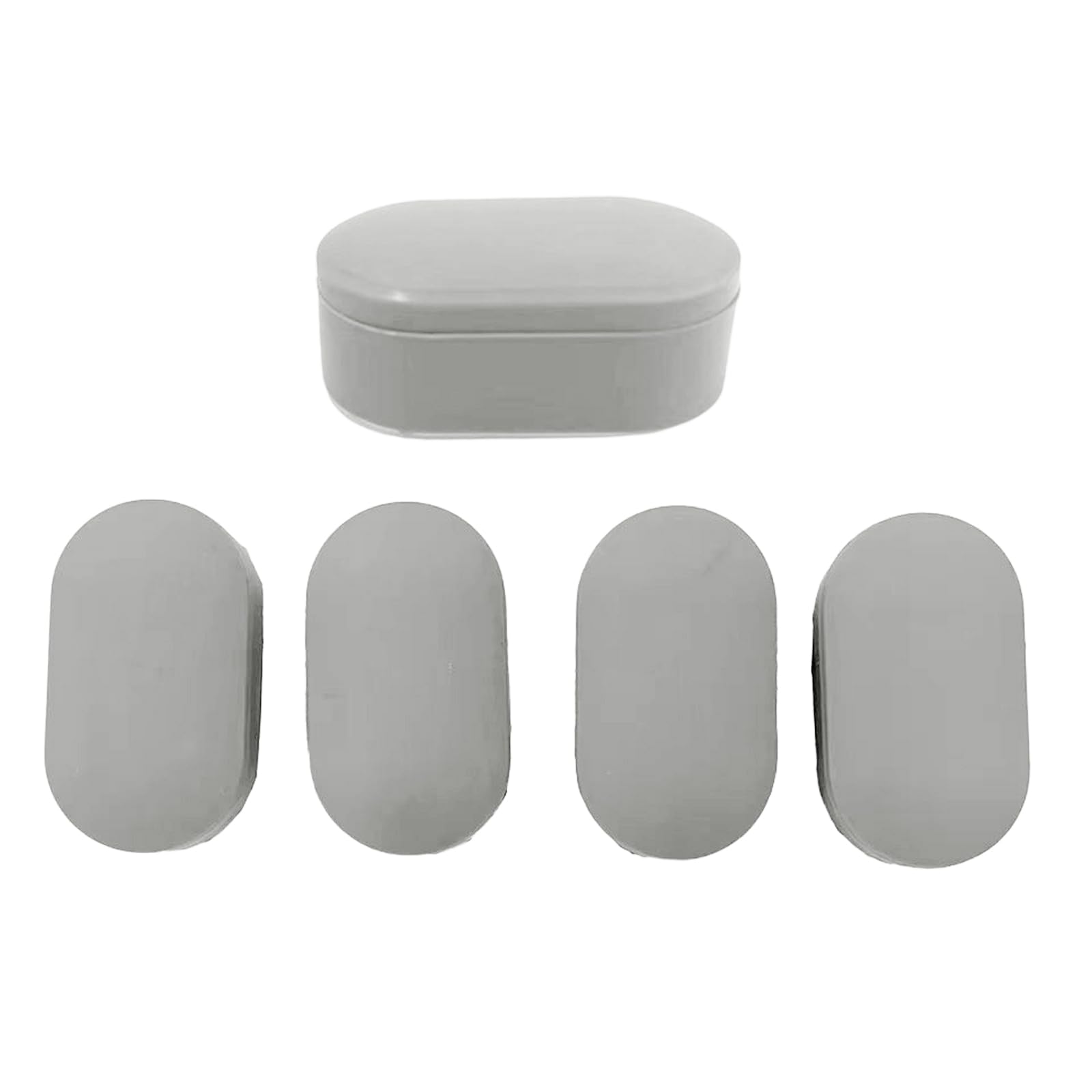 Xjdzineq 5Pcs Bathroom Seat Bumpers Adhesive Stabilizers Stop Shifting Toilet Bowl Bidet Security Toilet Seat Stabilizer Spacers