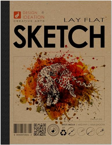 Carnet de croquis amovible et multi-techniques pour aquarelle et feutre