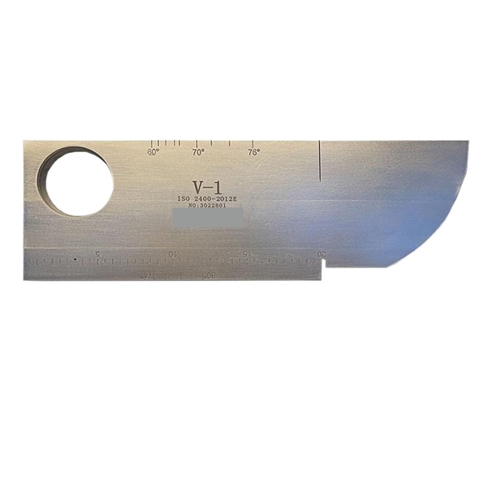 Gauge Block, Testing Calibration Block V1，2 Ultrasonic Test Blocks for Flaw Detector Carbon Steel(V1)