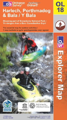 Harlech, Porthmadog and Bala (OS Explorer Map): Sheet OL18