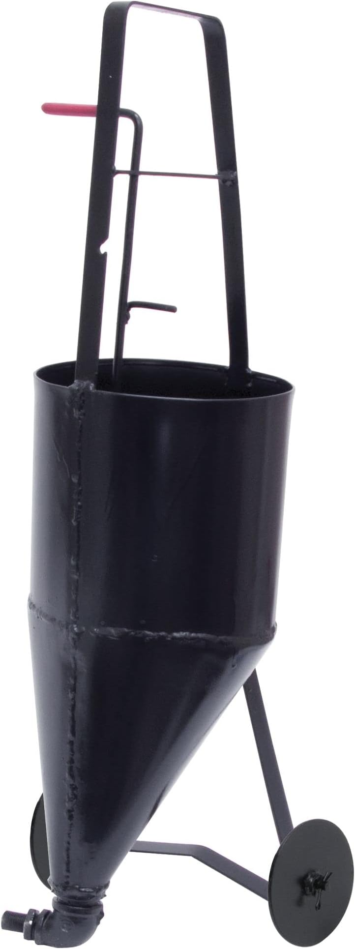 MARSHALLTOWN Pour Pot with Wheels, 2.6 Gallon, 14 Gauge Steel, Apply Cold Crack Sealants to Asphalt, RED704988W