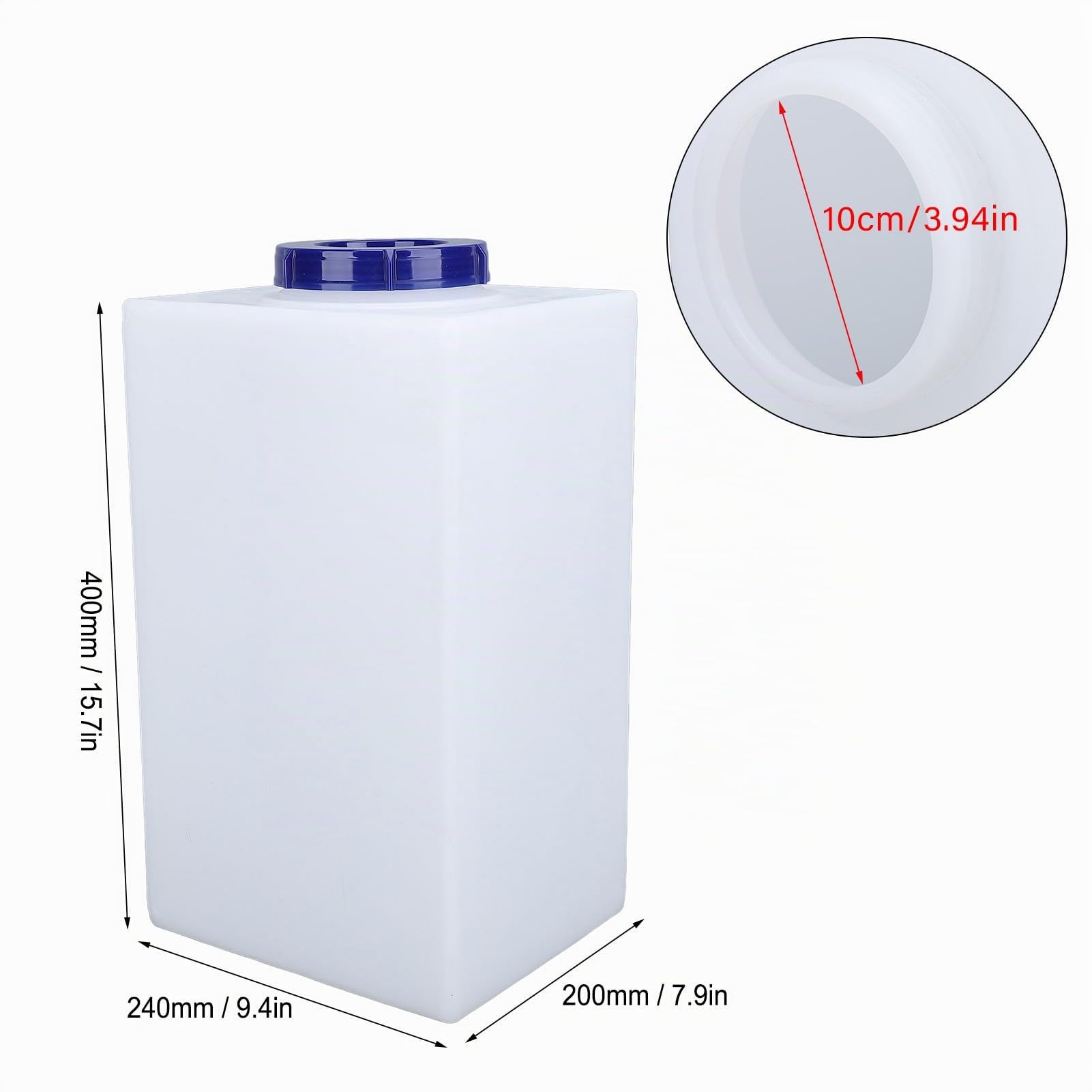 Brrnoo Tanque de Agua de 5 Galones, Tanques de Retención de Agua de la Caravana, Contenedor de Agua Portátil de 5 Galones con Espiga para Acampar, 20 litros para el Tanque de