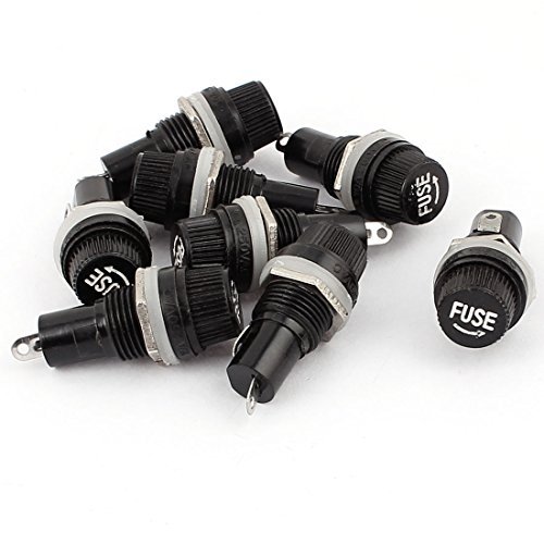 DealMux 8 pezzi Nero 2 terminali Tappo a vite