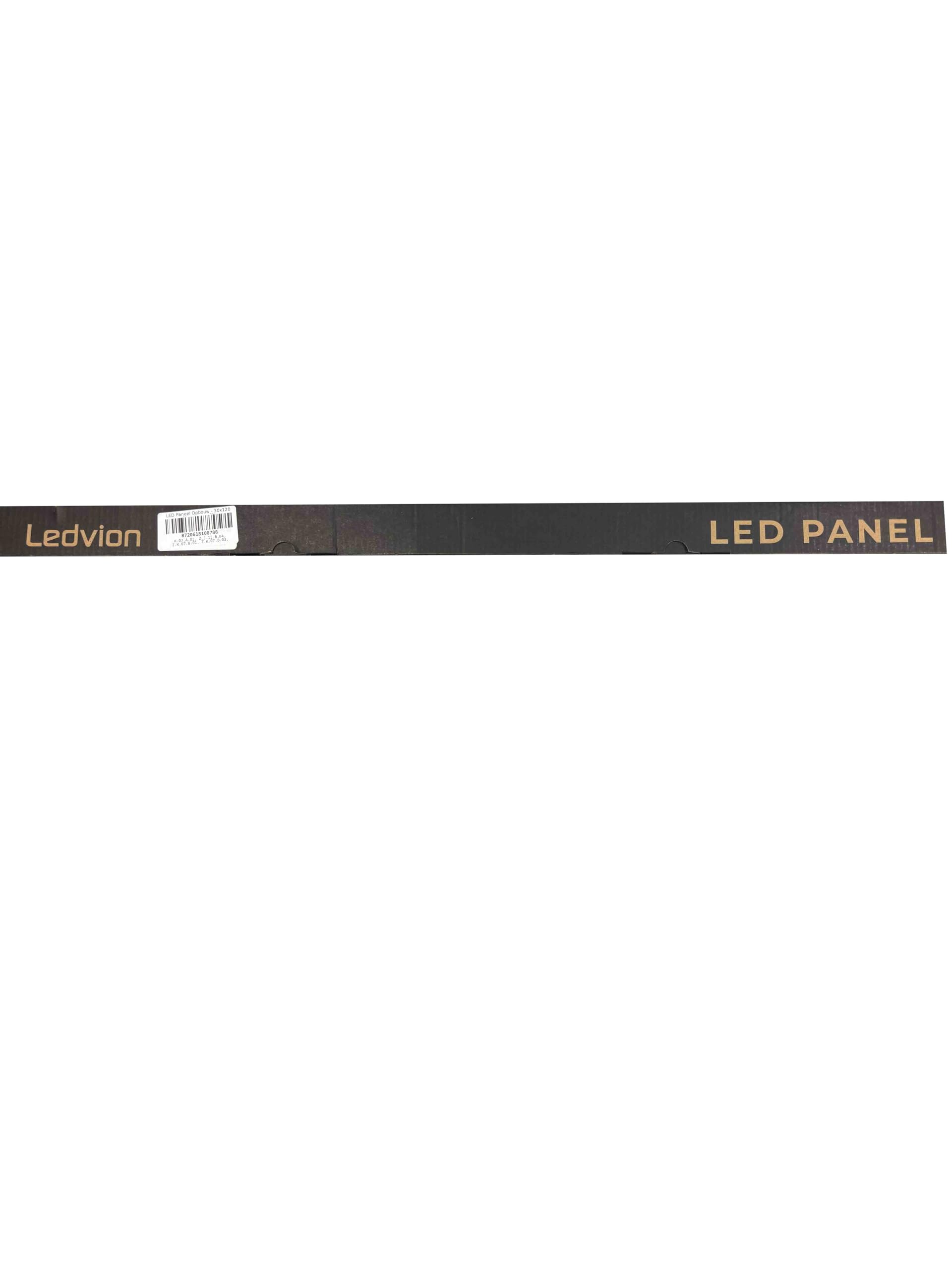 Ledvion LED Panel Einbaurahmen 120x30cm Weiß Aluminium
